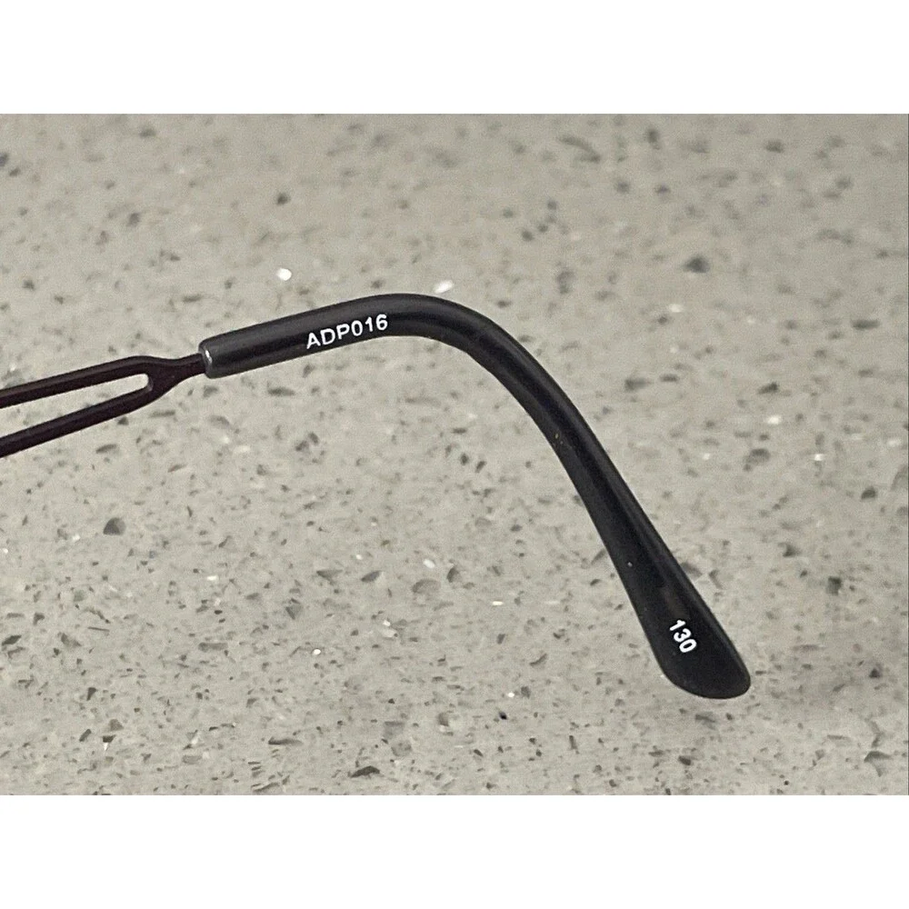 CEN ADP016 Eyeglasses 48-17-130 FRAMES ONLY BLK CEN Half Rim Purple bronze